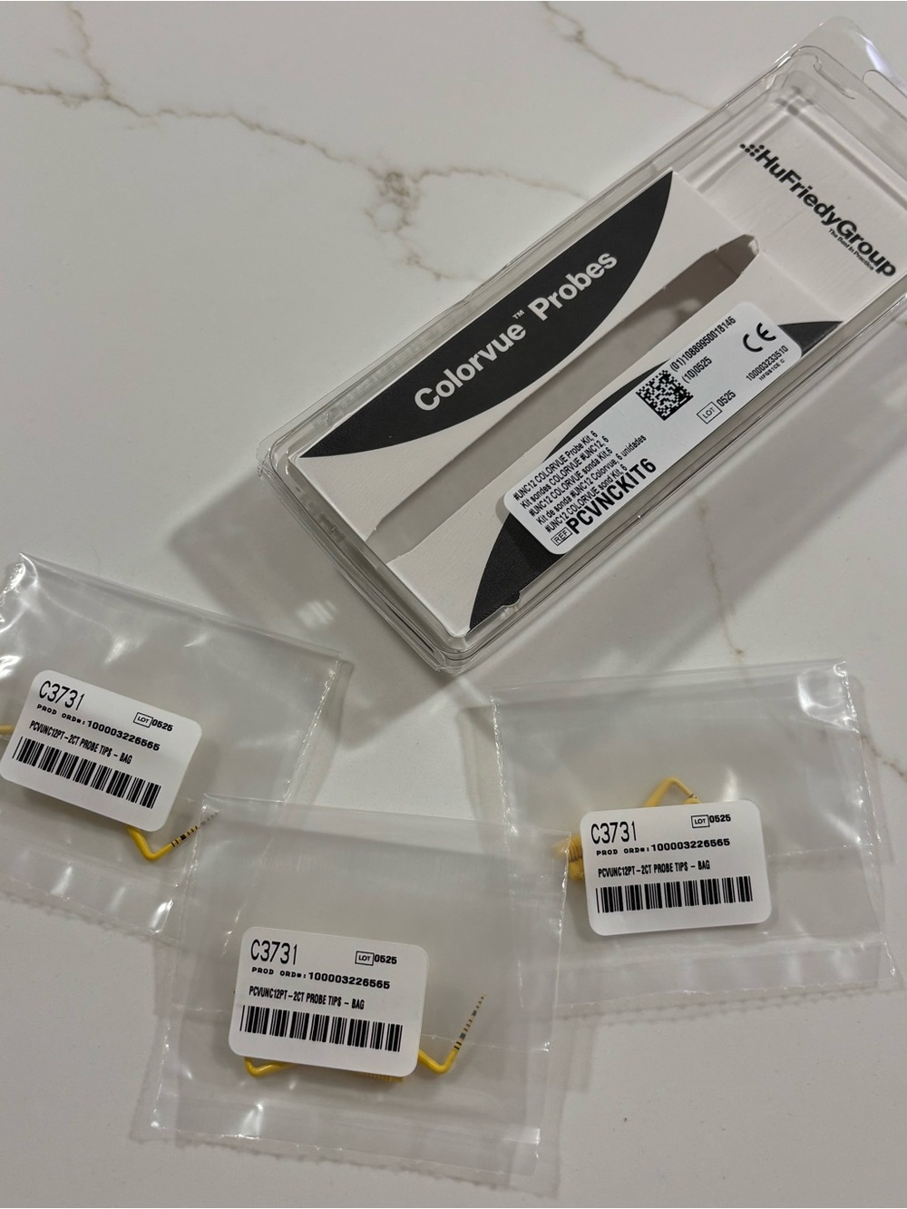 Hu-Friedy Probe Tips Lot of 6 Colorvue Probes